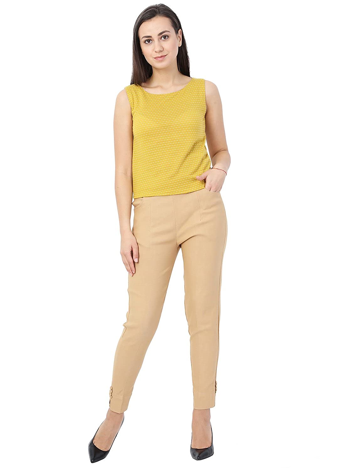 Buy online Mid Rise Cigarette Pants Trouser from bottom wear for Women by  Svarchi Flashing Beautifuly for 679 at 55 off  2023 Limeroadcom